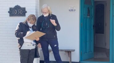 Un importante plantel salió a las calles para rastrillar la ciudad del departamento San Martín. pero hubo inconvenientes en el camino. Mirador Provincial.