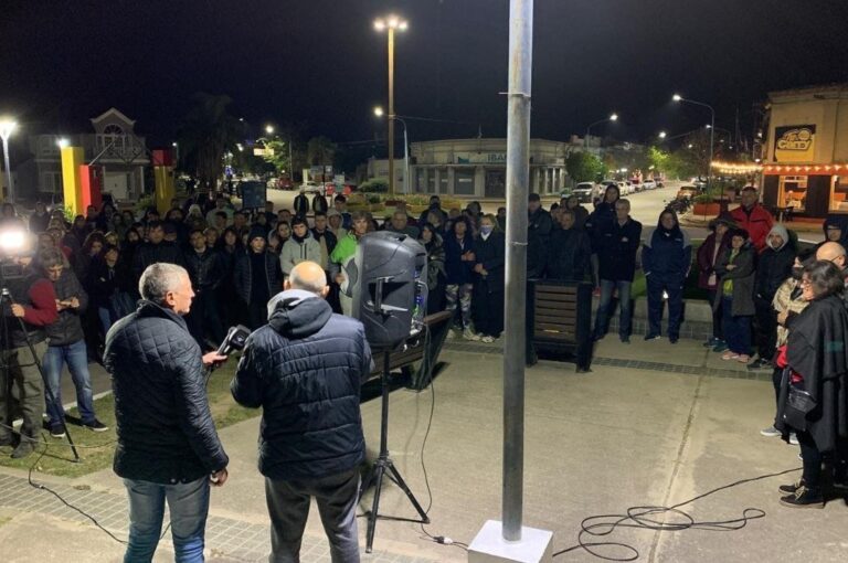 La concentración se dio en un espacio público de la cabecera departamental. Mirador Provincial.
