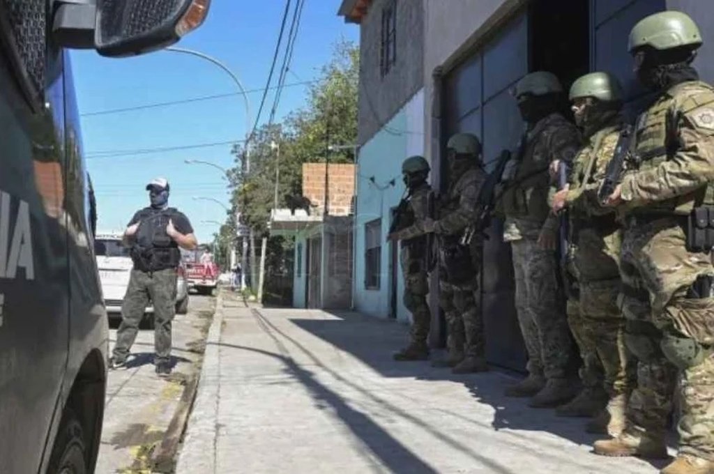 El allanamiento se realizó el jueves 28 de abril. Gentileza