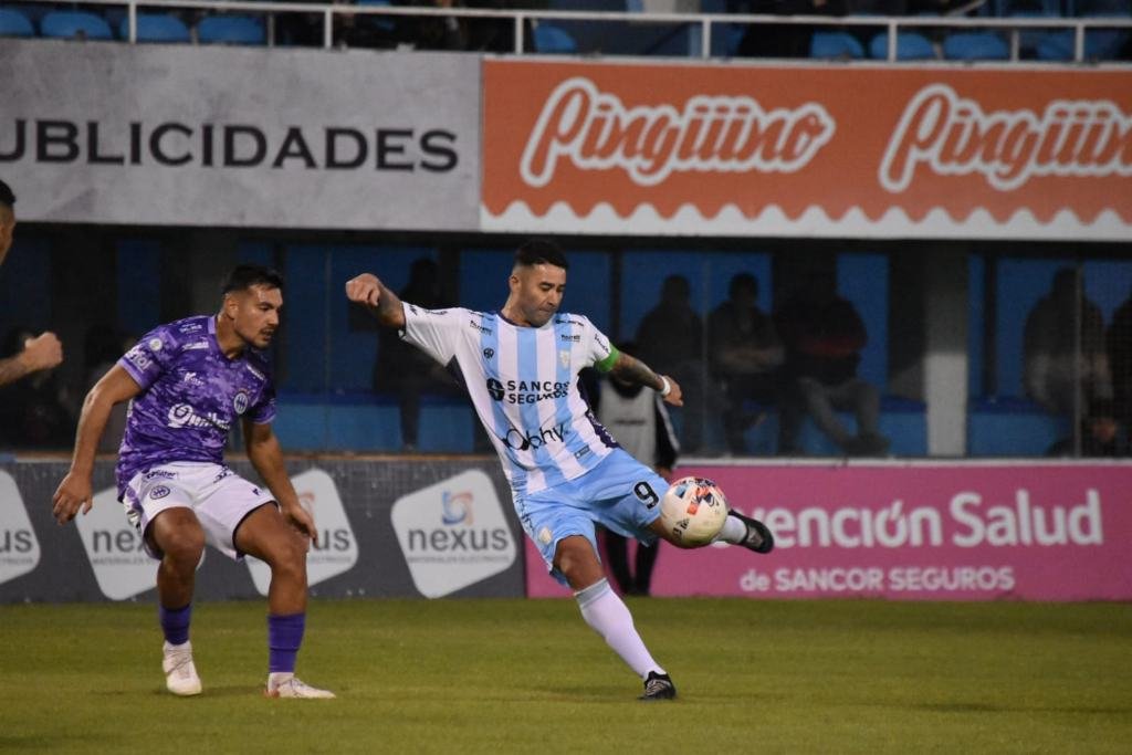 Bieler anotó el gol del empate local. Gentileza: prensa Atlético de Rafaela.