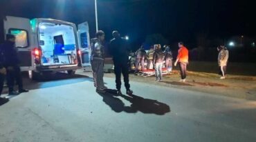 El choque se produjo pasada la medianoche sobre la ruta nacional 11. Gentileza.