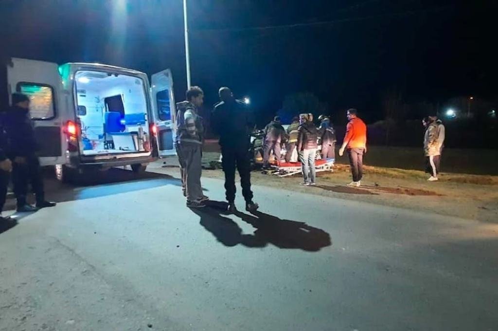 El choque se produjo pasada la medianoche sobre la ruta nacional 11. Gentileza.