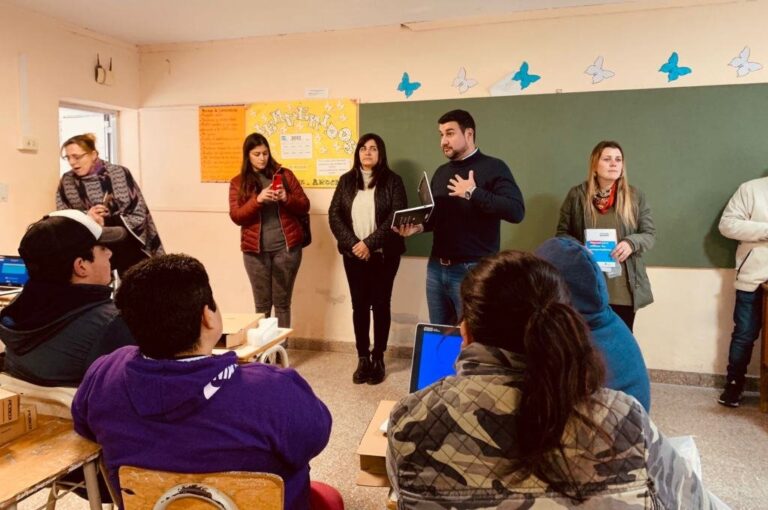 Cleri estuvo en Arocena. Gentileza.