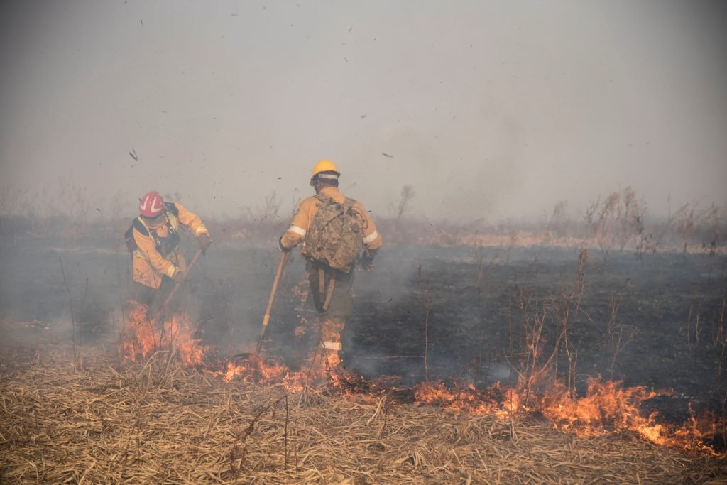 Los incendios se volvieron a sentir en Granadero Baigorria y en Rosario. Archivo.
