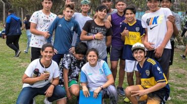 Los chicos del Barrio San Martín jugaron y sumaron nuevo amigos.