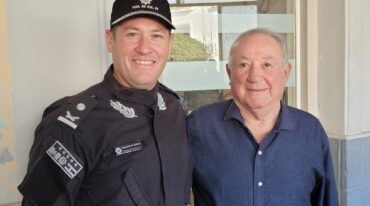 El nuevo jefe regional estuvo acompañado de sus familiares. Mirador Provincial.