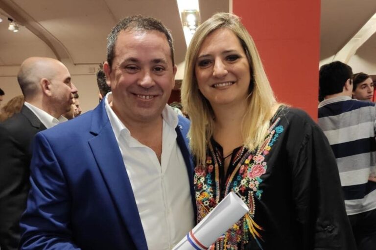 Sebastián Julierac Pinasco y Lucila Lehmann. Archivo.