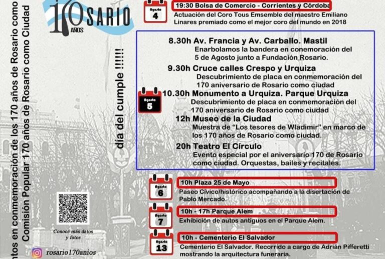Las actividades son variadas y ya comenzaron este miércoles 3 de agosto. Gentileza.