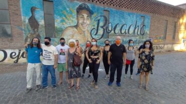Mural recordatorio de Bocacha Orellano. Gentileza.