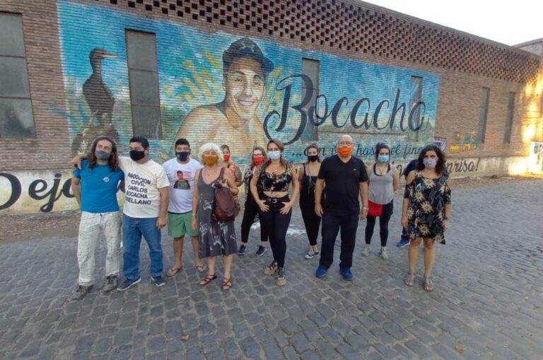 Mural recordatorio de Bocacha Orellano. Gentileza.
