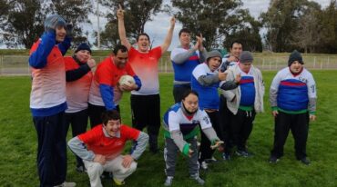 La integración de los equipos y la alegría de los jugadores se reflejaron en cada partido. Gentileza Escuela Alborada