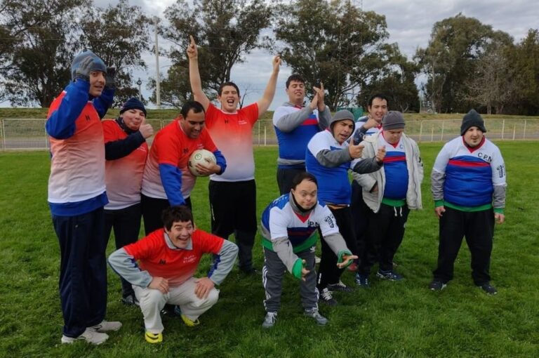 La integración de los equipos y la alegría de los jugadores se reflejaron en cada partido. Gentileza Escuela Alborada