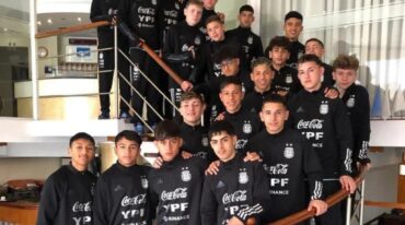 El plantel de la sub 15 se hospedó en un hotel casildense. Gentileza.