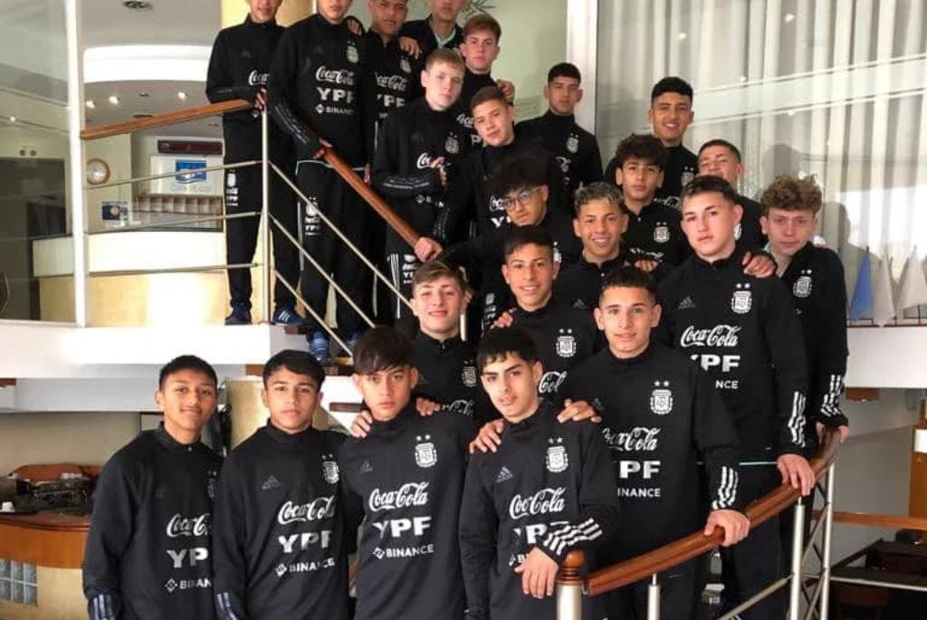 El plantel de la sub 15 se hospedó en un hotel casildense. Gentileza.