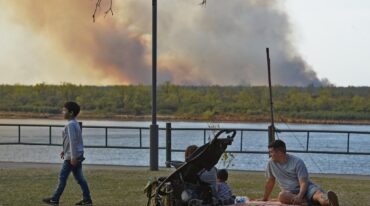 La contaminación de aire en Rosario se torna insoportable por momentos. Archivo