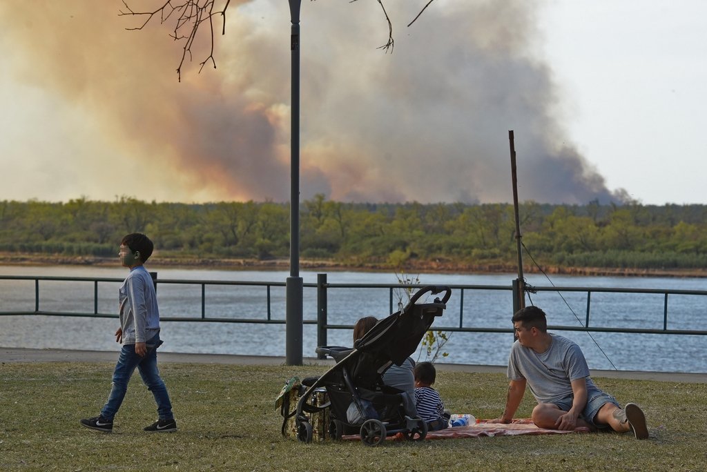 La contaminación de aire en Rosario se torna insoportable por momentos. Archivo