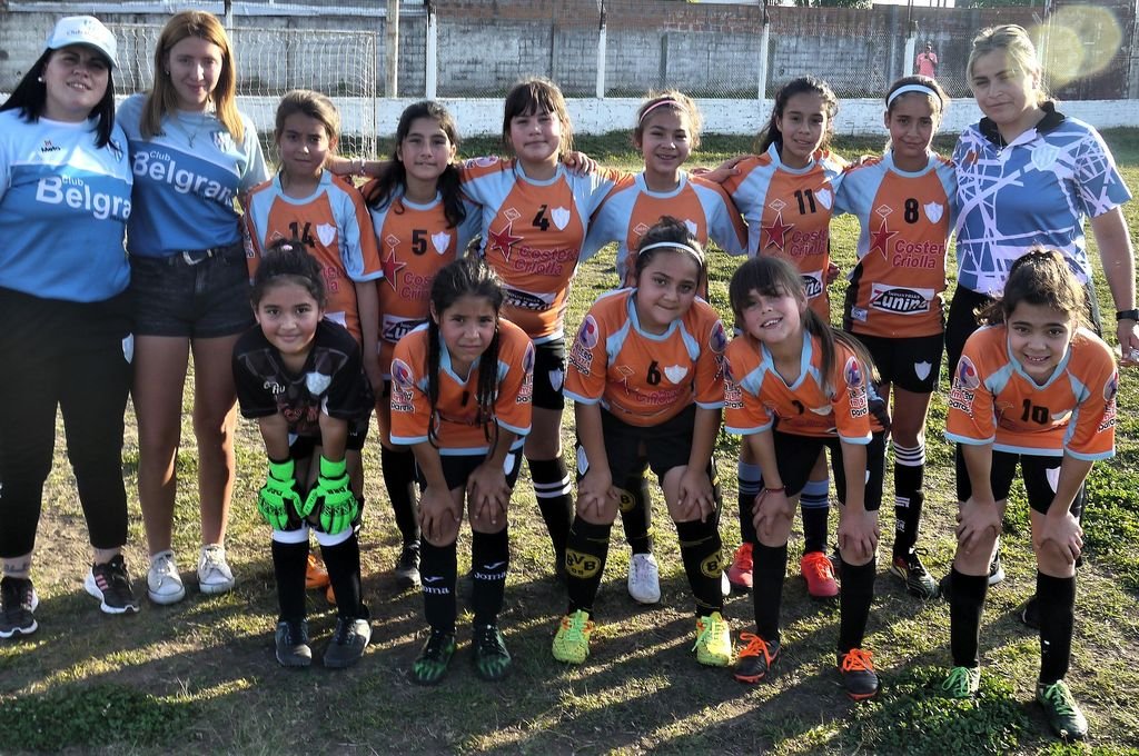 Las chicas de Sub 12 de Belgrano representan a uno de los clubes que participan.