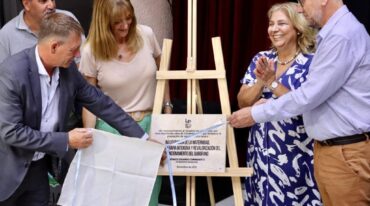 Los ministros Corach y Martorano estuvieron en la presentación. Gentileza: prensa Gobierno de Santa Fe.