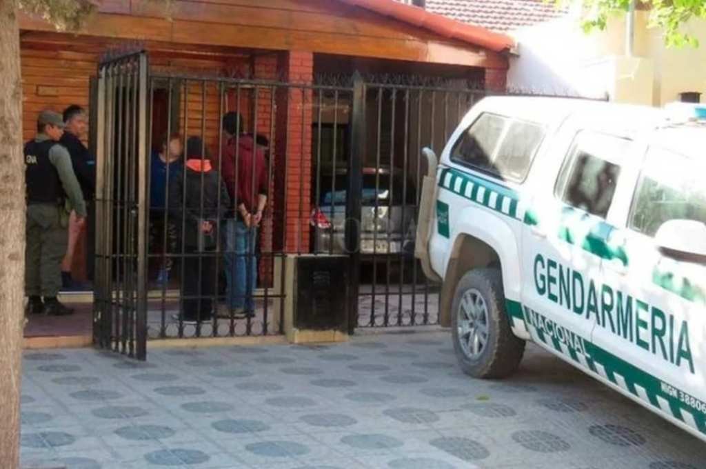Gendermería Nacional allanó un domicilio en Rafaela. Gentileza.