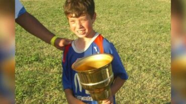 Juan Ignacio Nardoni y otra foto inédita que publica El Litoral de sus inicios en Santa Fe Fútbol Club. Gentileza Santa Fe Fútbol.