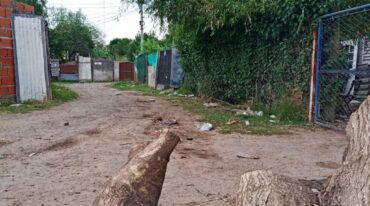 El hecho se registró en el barrio conocido como Camino Muerto. Gentileza: Somos Rosario.