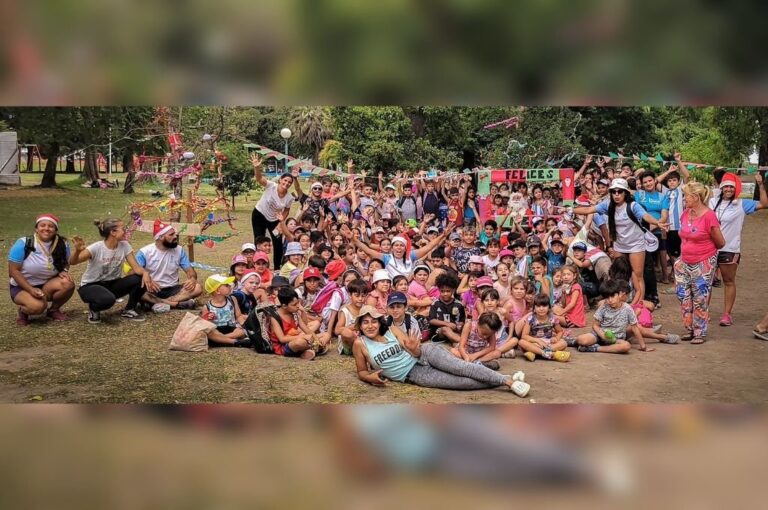 El Parque Gazzano es uno de los lugares donde los chicos se divierten.