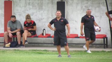 Walter Otta terminó más que conforme con lo hecho por su equipo ante Rafaela. Foto: Gabriel Obelar