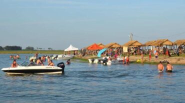 Esperan recuperar su esplendor. El balneario de Villa Cañás necesita de las lluvias. Gentileza.