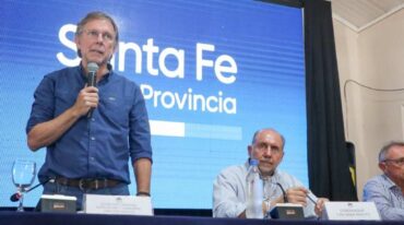 Bahillo estuvo en la estancia Las Gamas. Gentileza: prensa Gobierno de Santa Fe.