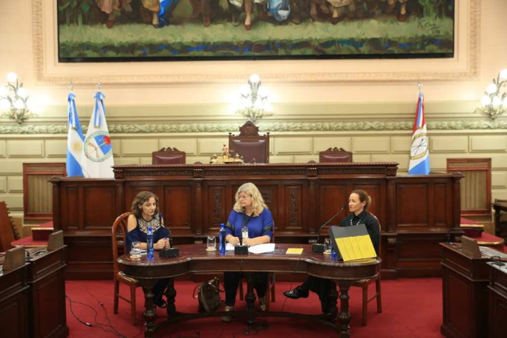 Beatriz Fiotto estuvo en la Cámara de Diputados de la Provincia. Gentileza.