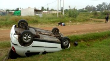 Así había quedado el auto involucrado en el accidente