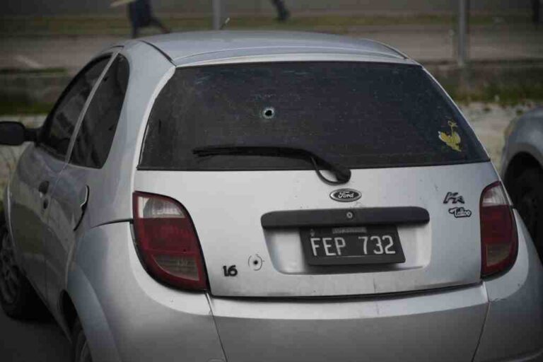 El Servicio Penitenciario fue otra vez blanco de balaceras. Marcelo Manera.