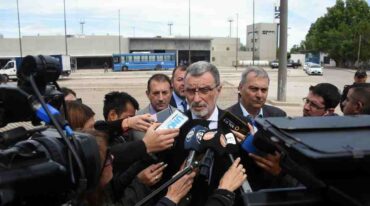 El ministro de Seguridad enfrentó los micrófonos tras una nueva balacera en Rosario. Archivo/Guillermo Di Salvatore.