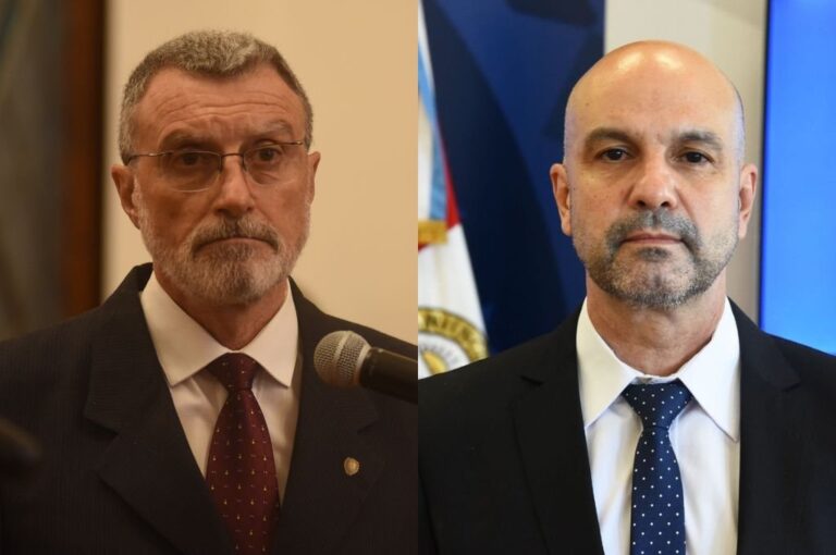 Izquierda: Rubén Rimoldi. Derecha: Claudio Brilloni