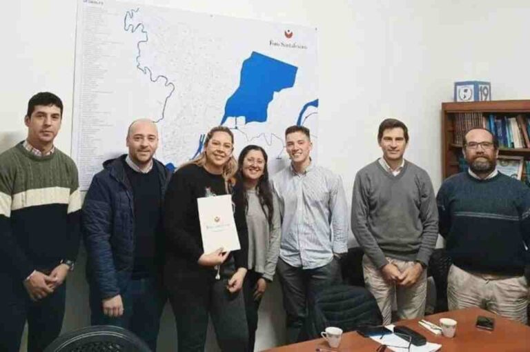 El diputado Basile participó de la reunión. Gentileza.