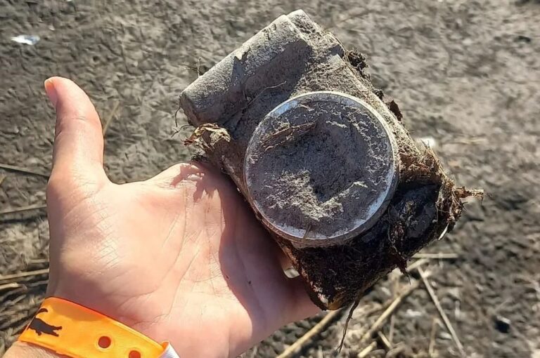 La cámara estuvo seis años y medio sumergida en una laguna