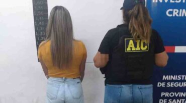 La banda extorsionaba desde la cárcel de Coronda a distintos comercios rosarinos y el dinero lo cobraban sus parejas mujeres en estado de libertad mediante transferencias bancarias. Gentileza: prensa AIC.