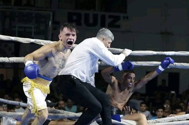 Maquinita Martínez lastimó a su rival en el primer round y no lo dejó escapar. El paranaense pretende pelear por un título próximamente.