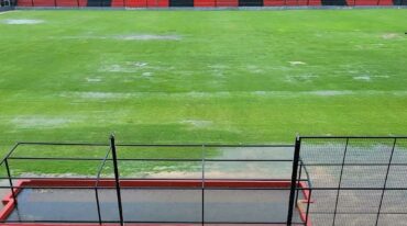 El Grella hoy. El agua no se va. Mucha lluvia o mal nivelada. La duda.