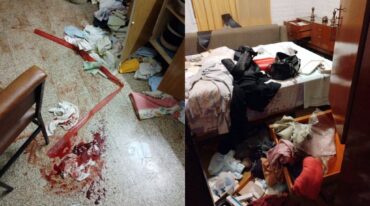 Los rastros de sangre de las víctimas