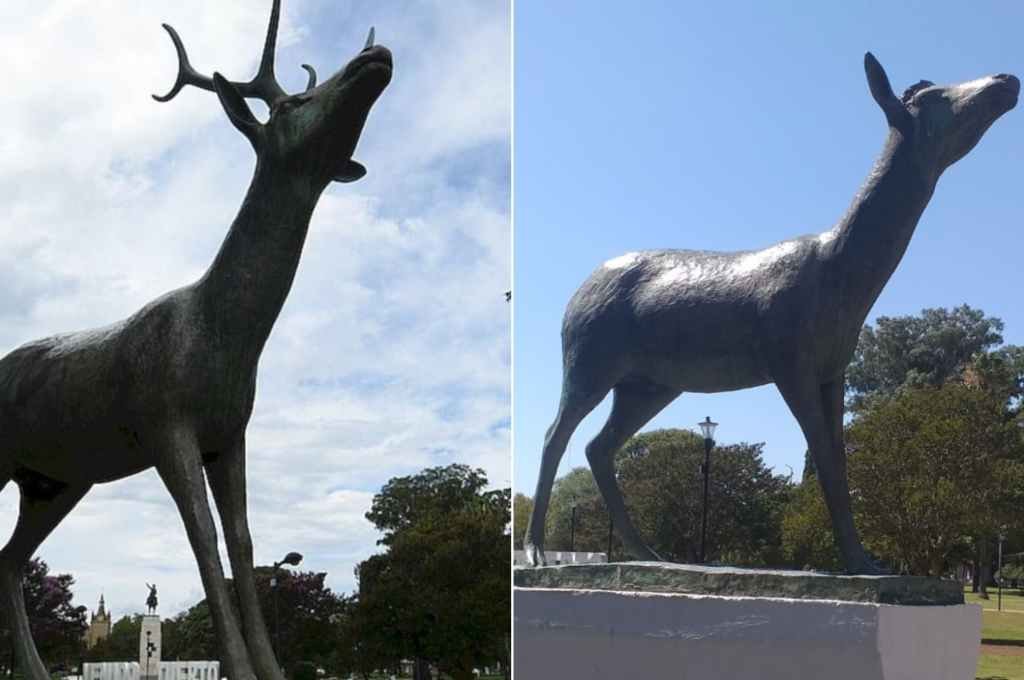 Antes y ahora del monumento vandalizado. Sur24.