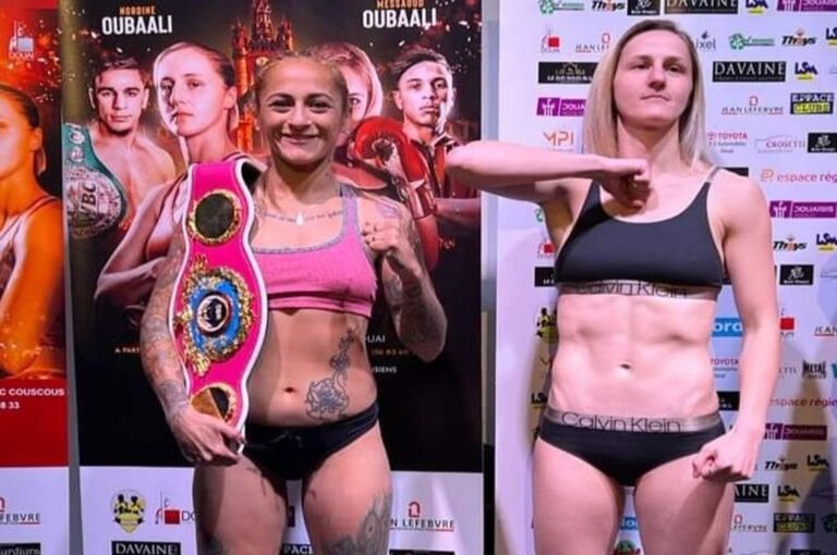 Dionicius y Lefebvre superaron el pesaje y este sábado pelearán por el título mundial Supergallo de la OMB.