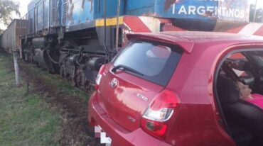 Brutal choque en Guadalupe Oeste. Gentileza.