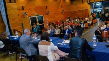 El evento contó con la presencia de Gonzalo Belloso (presidente de Rosario Central)