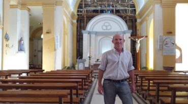 Hugo Cornaló brindó detalles de las remodelaciones que se están realizando en la parroquia Santa Rosa.