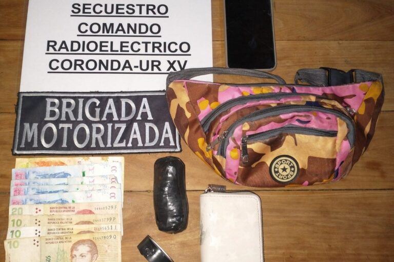 Se le secuestró marihuana