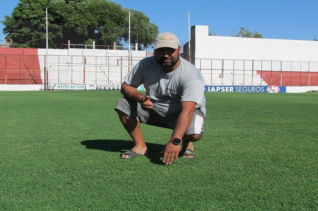 Martín Gentile trabajará en el campo de juego del Estadio Grella