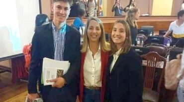 Los estudiantes villaguayenses Alejo Santiago Cóceres y Valentina Retamar Fabricius