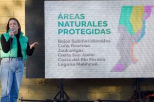 La diputada De Ponti presentó un plan ambiental estratégico para la provincia. Gentileza.
