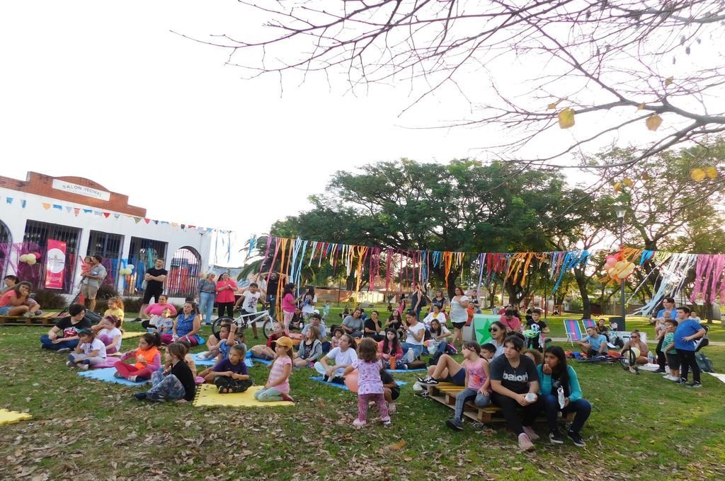Los festejos se centraron en la plaza Alemania